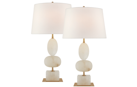 Noma Cordless Lamp - Alabaster - Set of 2 - Image 1