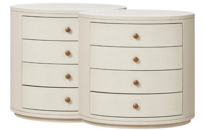 Julien Nightstand - Ivory - Set of 2