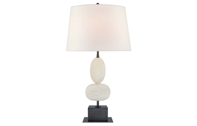 Noma Cordless Lamp - Alabaster & Black - Set of 2